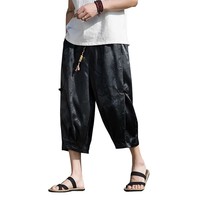 Męskie wzór smoka spodnie Retro haremowe spodnie dresowe męskie spodnie Hip-hop Street Beat Harajuku w stylu Casual 5XL 5
